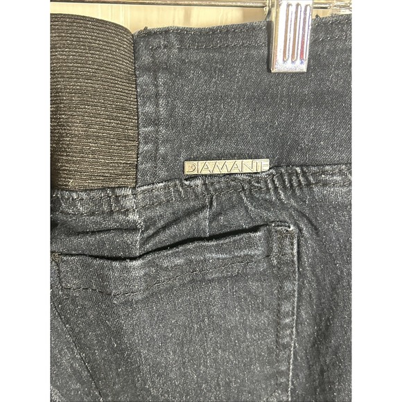 Diamante Women's Jeans Shorts Bermuda‎ Stretch Size 16 - Picture 5 of 6